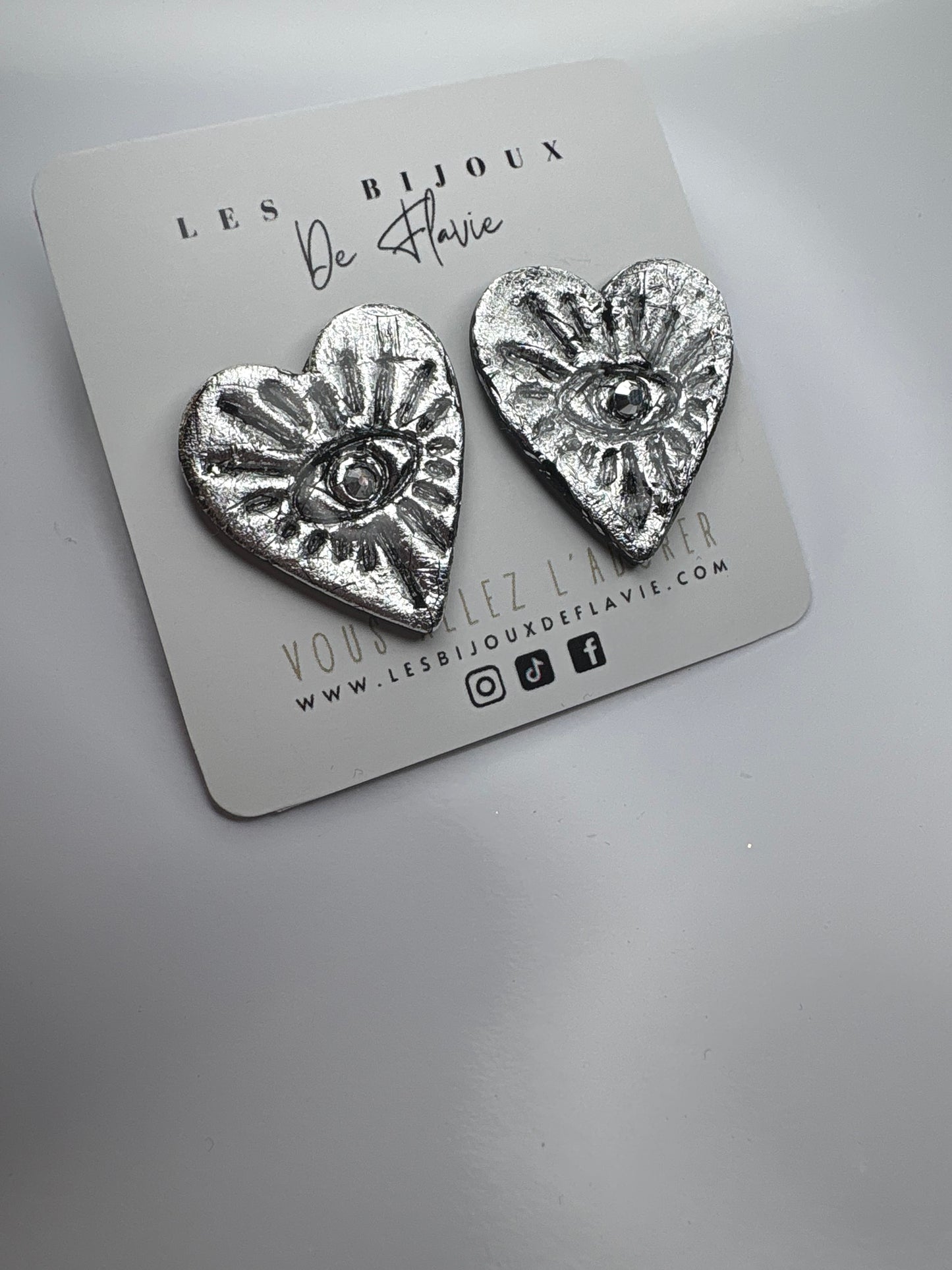 Les puces KEZIA (argenté)