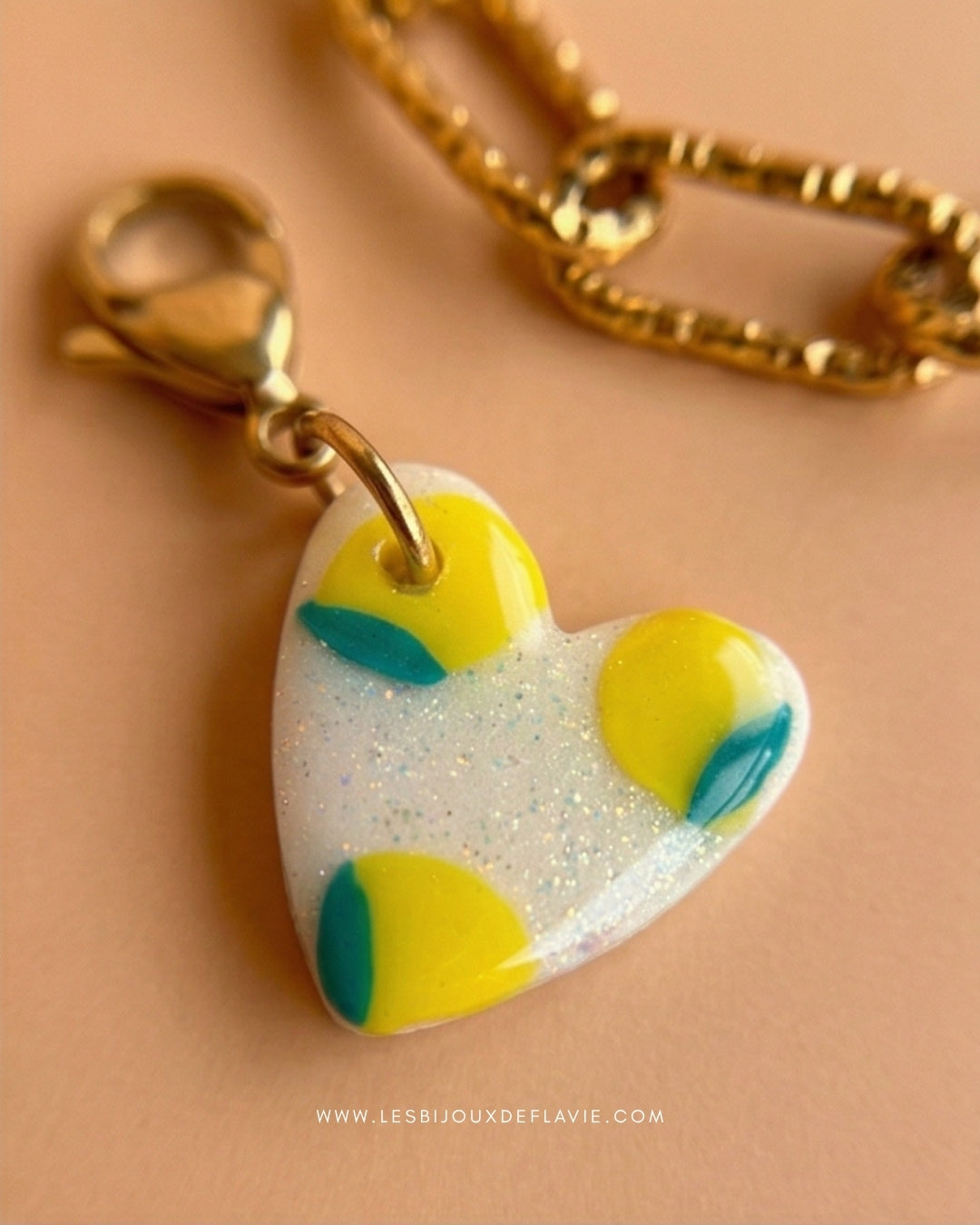 Charms Heart LEMON