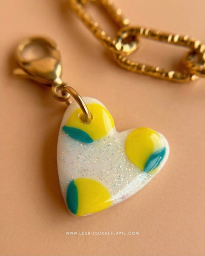 Charms Heart LEMON
