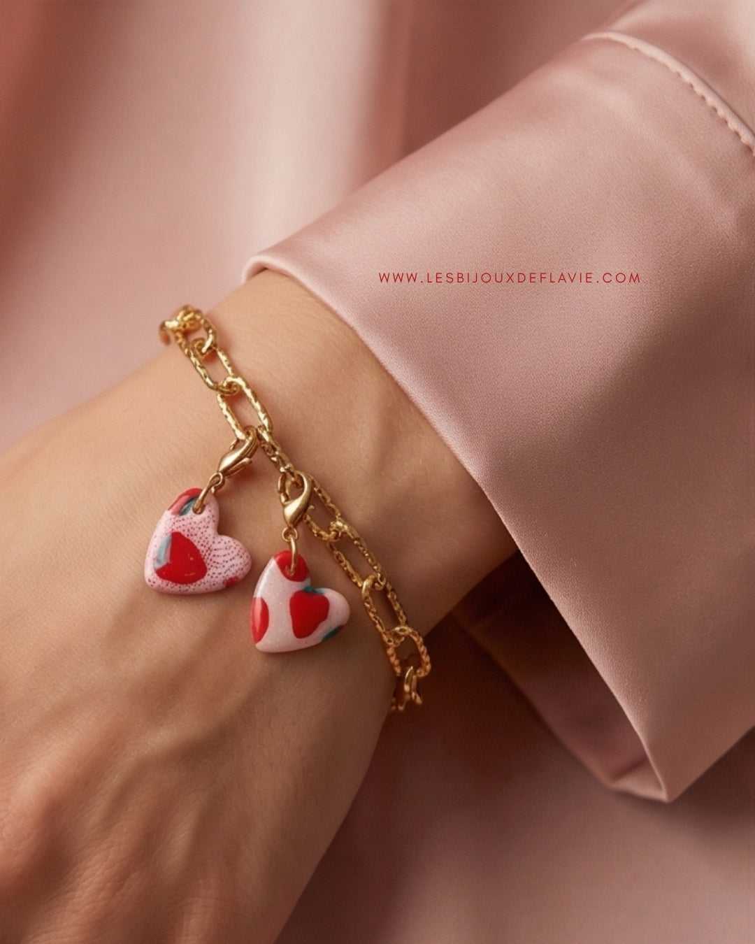 Charms Heart FRAISE