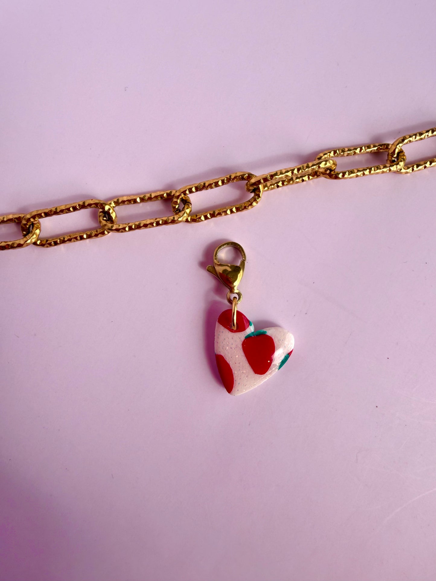 Charms Heart FRAISE