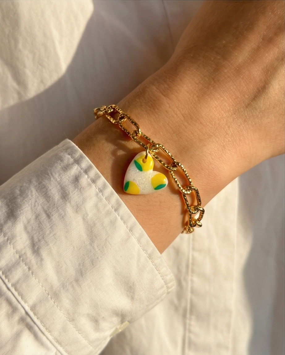 Charms Heart LEMON