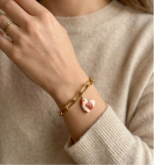 Charms Heart ABRICOT