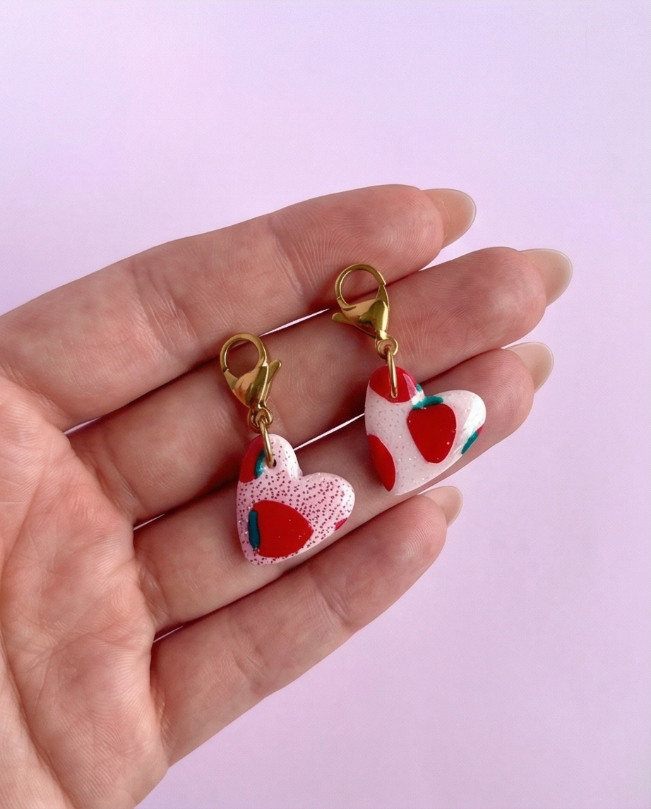 Charms Heart FRAISE