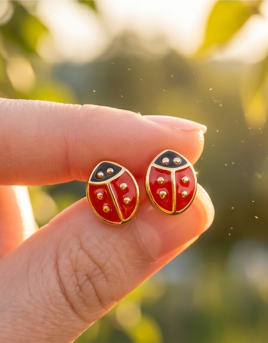 Boucle d’oreille COCCINELLES🐞